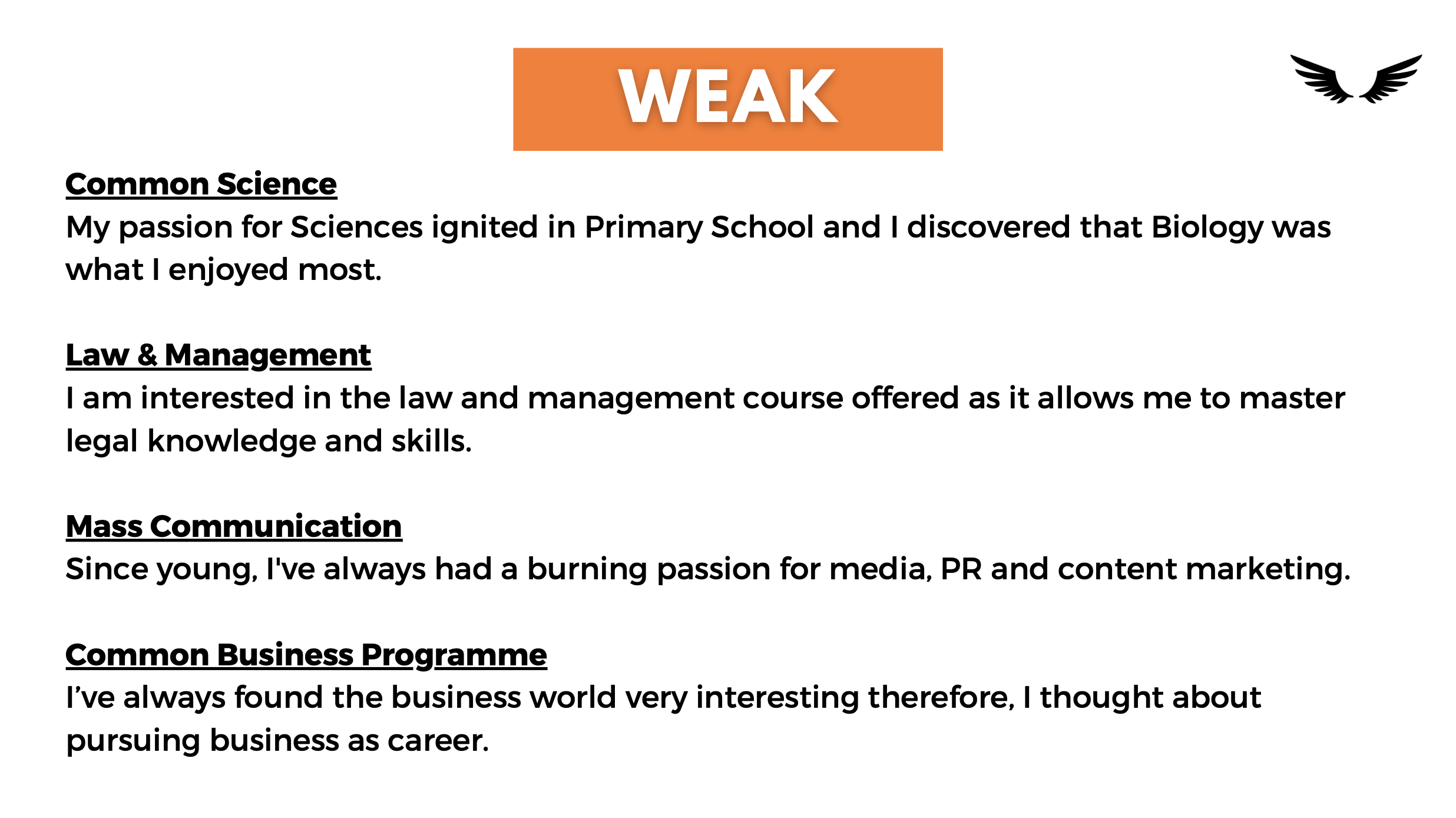 Eae Example EAE Write Up | Sample, Example & Template | 600 & 1000 Character